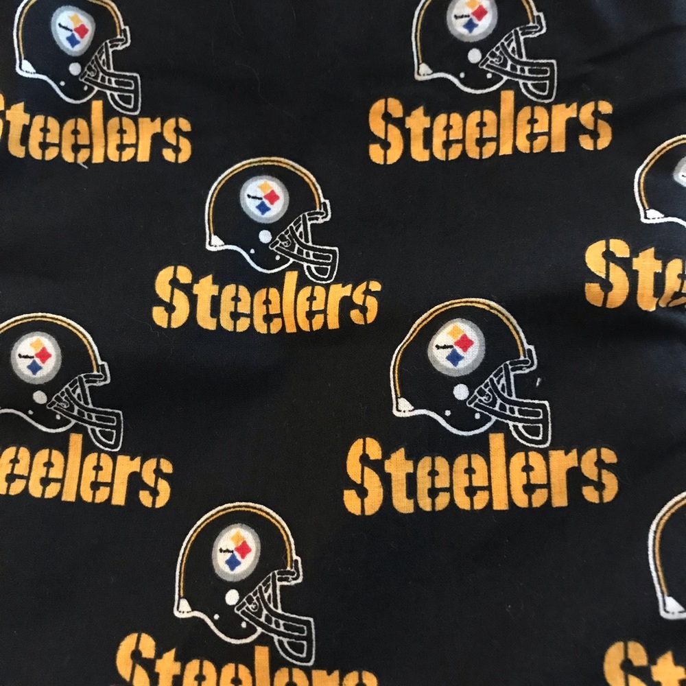 Vintage Steelers football fabric sewing material
